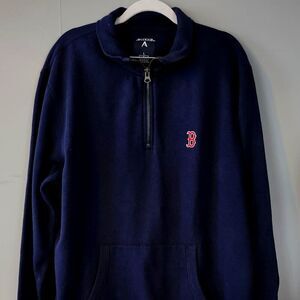 Boston Red Sox Quarter Zip Pullover. Navy. Men's Size Large. NWT